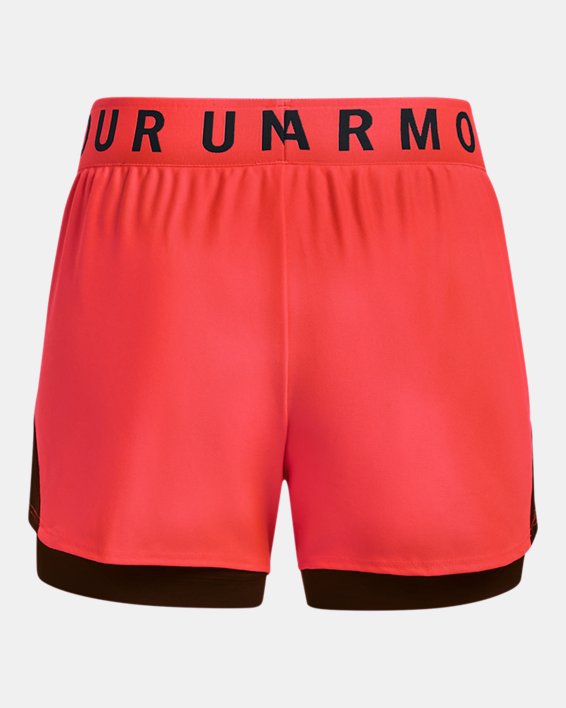 Women's UA Play Up 2-in-1 Shorts, Red, pdpMainDesktop image number 5